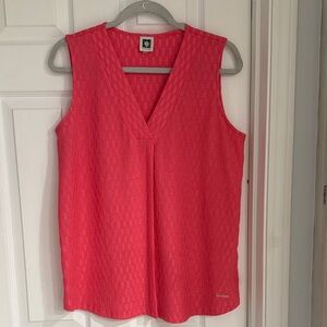 Anne Klein Coral Sleeveless Tank Top